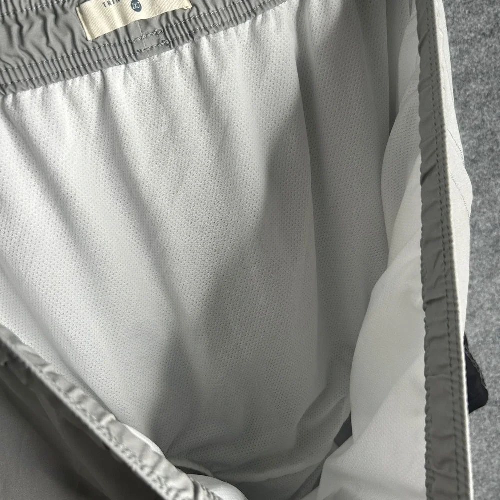 Trinity Coast Mens 2XLT Grey Black Colorblock Swim Trunks Board Shorts